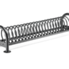 Design fietsenrek model Spirit Steel 8 De rijwielrekken uit deze serie bewijzen dat Design fietsparkeren niet altijd duur hoeft te zijn. Daarnaast zijn deze fietsrekken ook in rvs leverbaar.